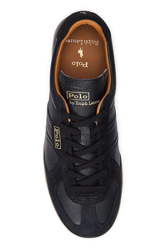 Kožené tenisky Polo Ralph Lauren Field Court 100 čierna 809967531002.001