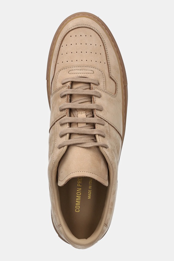 Маратонки от набук Common Projects Decades in Nubuck бежов 2487.1302