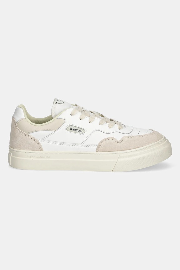 Kožené tenisky Stepney Workers Club Pearl Leather YA20520 bílá SS25
