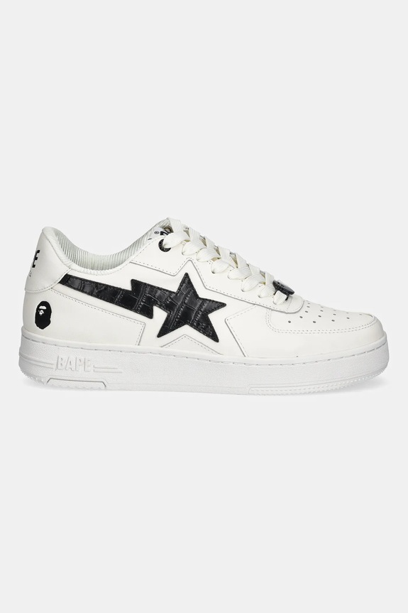 A Bathing Ape leather sneakers BAPE STA ICON #1 M2 1L30191306 white SS25