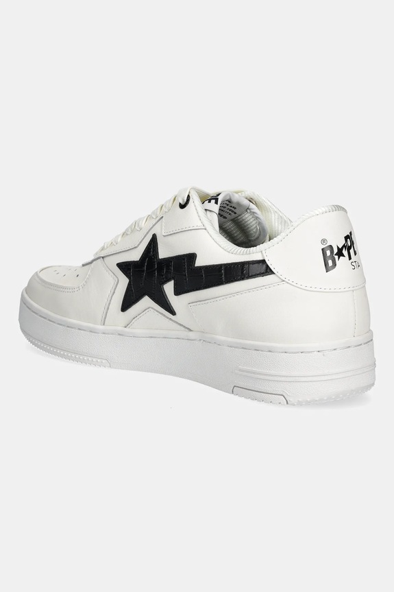 Shoes A Bathing Ape leather sneakers BAPE STA ICON #1 M2 1L30191306 white
