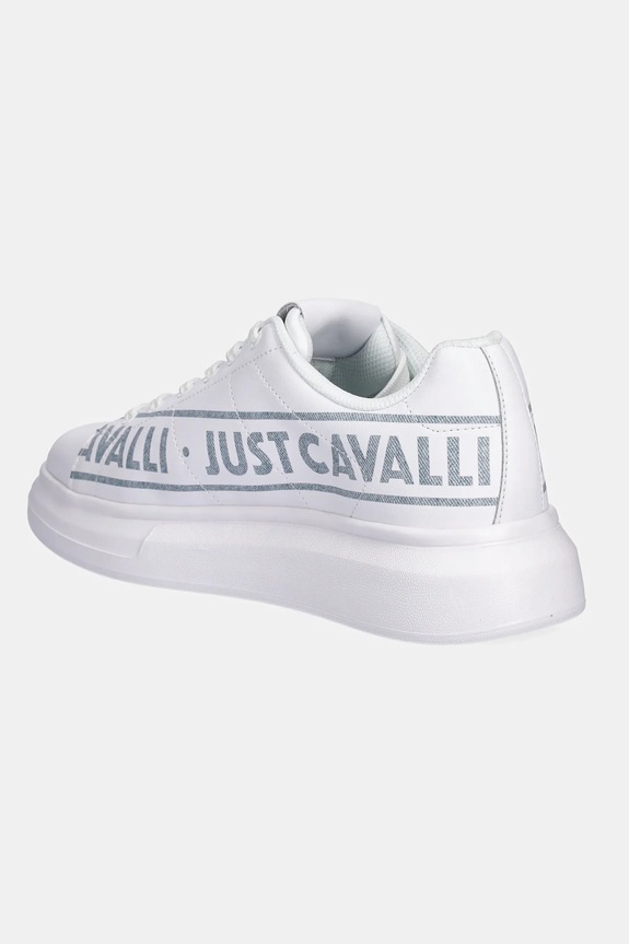 Cipők Just Cavalli bőr sportcipő 78QA3SBCZPA95003 fehér