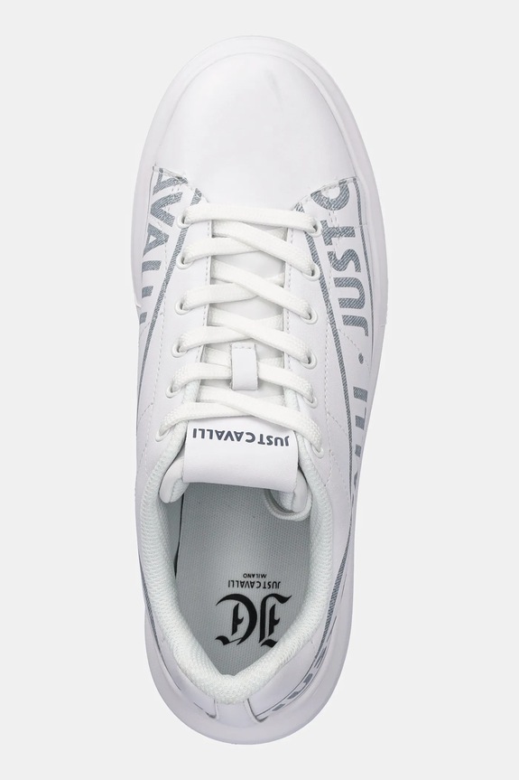 Just Cavalli bőr sportcipő fehér 78QA3SBCZPA95003