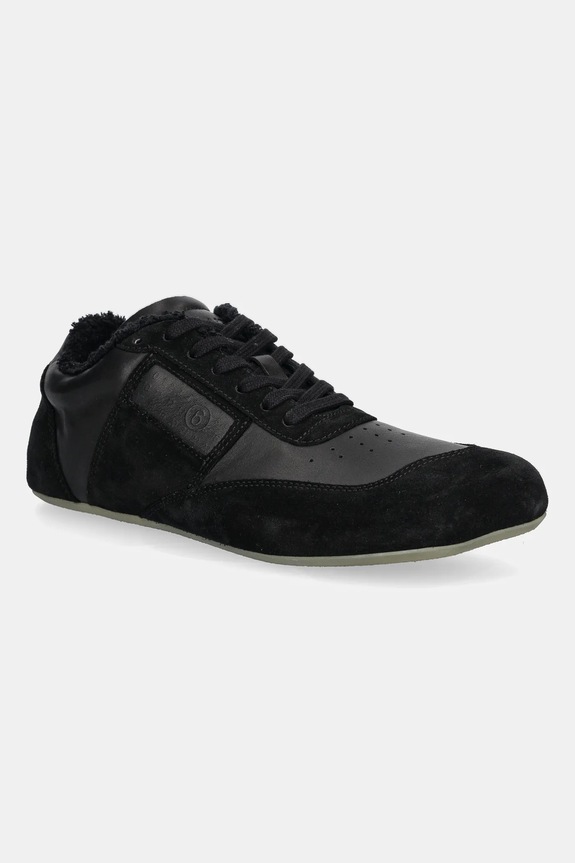 MM6 Maison Margiela sneakersy skóra zamszowa czarny SH3WS0012.P6435.T8013