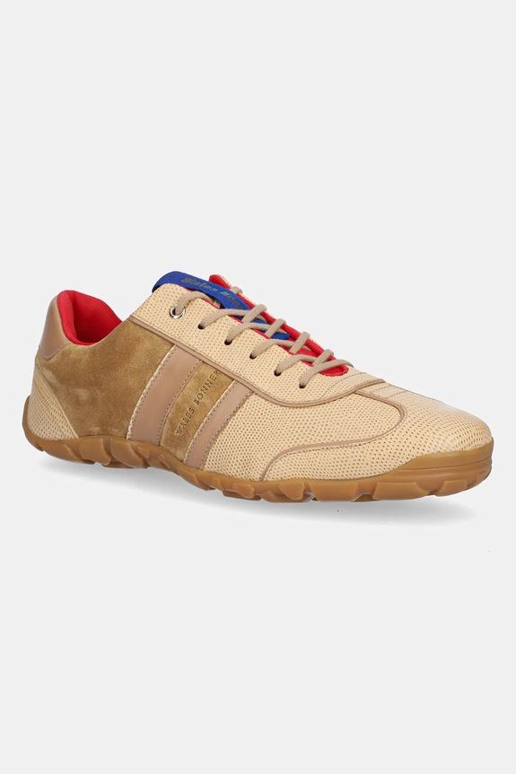Wales Bonner sneakers faux grain leather beige WBM43520B