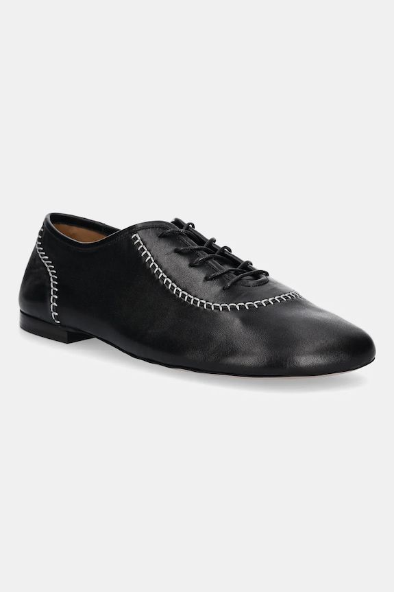 Kožené polobotky Wales Bonner Lace casual černá WBM44503A