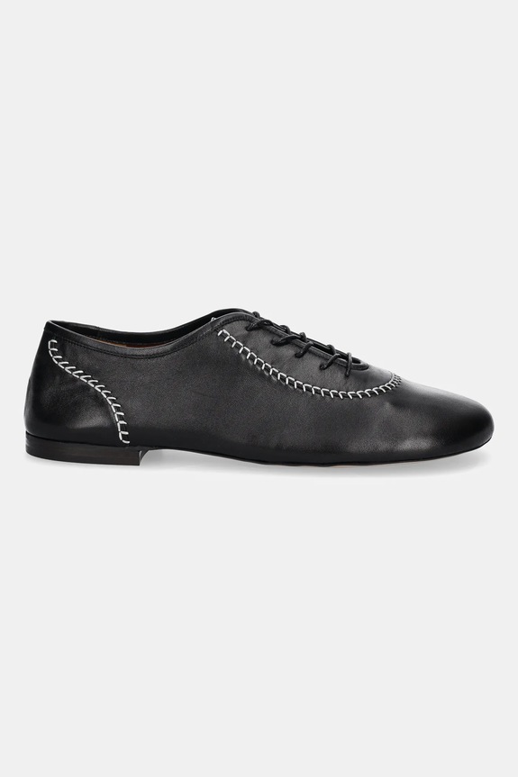 Kožené polobotky Wales Bonner Lace WBM44503A černá SS25