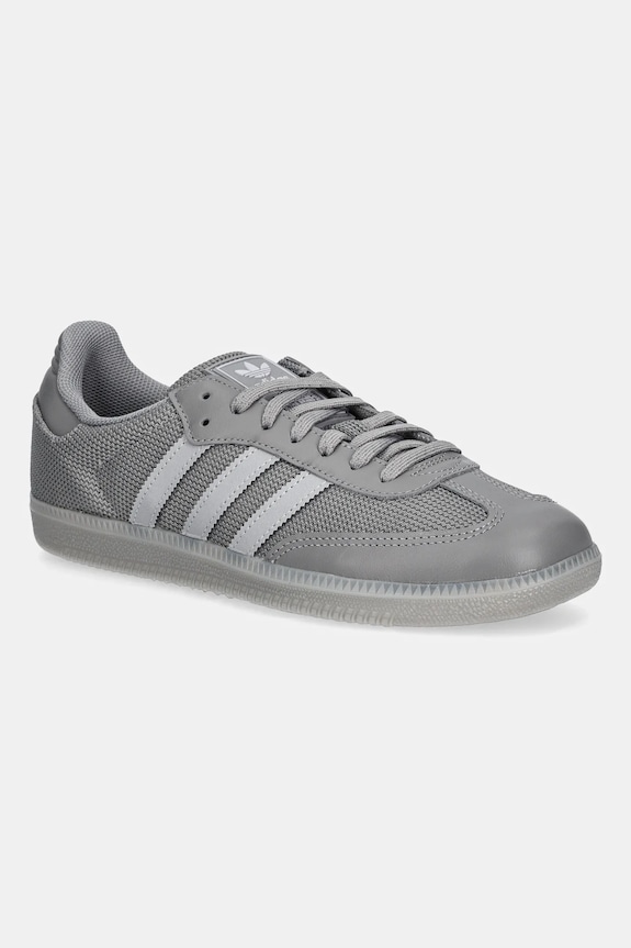 Tenisice adidas Originals Samba OG zrnata koža siva JR0899