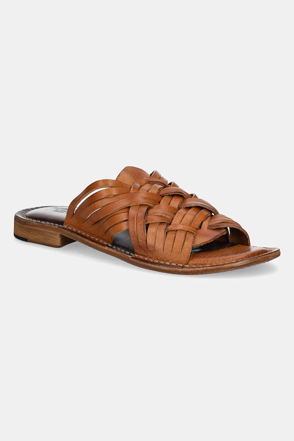 Kožené pantofle Astorflex Erelflex hnědá ERELFLEX.001101