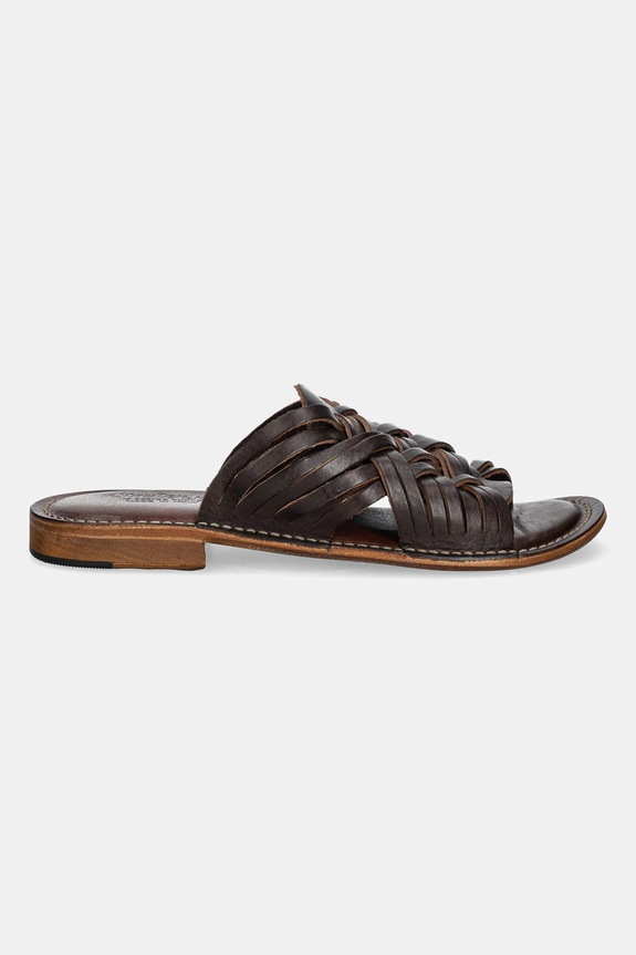 Kožené pantofle Astorflex Erelflex ERELFLEX.001101 hnědá SS25