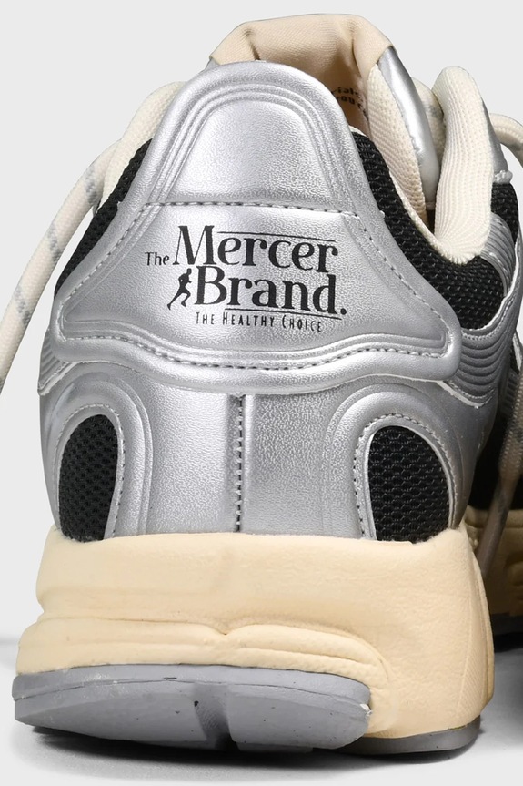 Tenisky The Mercer Brand The Re-Run High Frequency strieborná ME243019.902