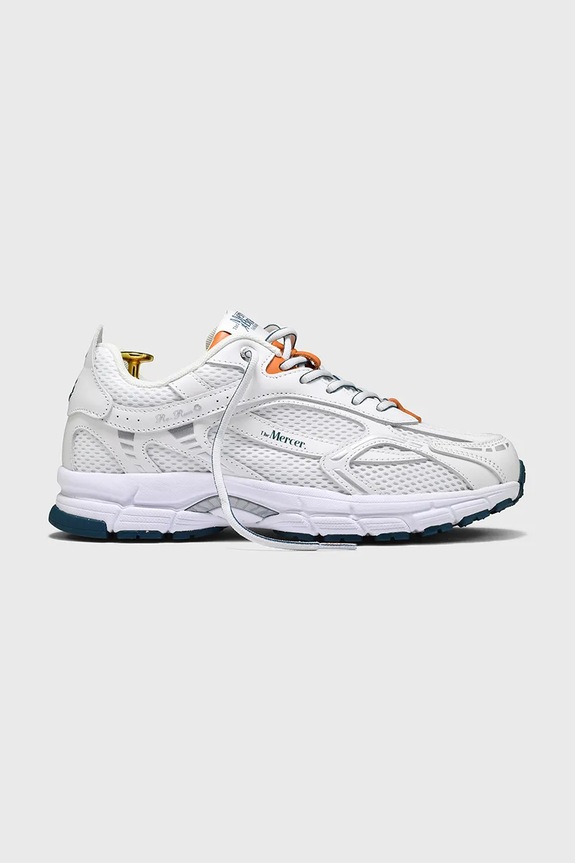 The Mercer Brand sneakers The Re-Run City pelle fiore bianco ME241001.455