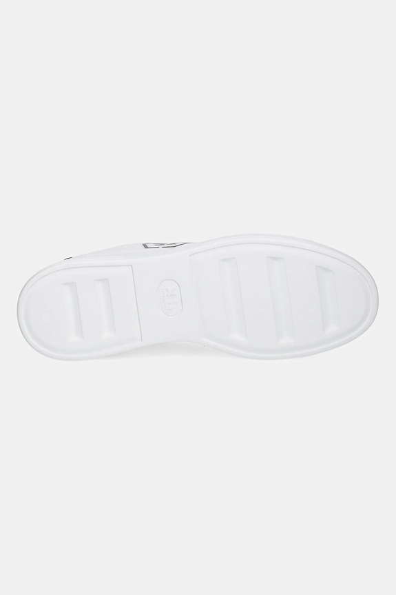 Kožené tenisky Philipp Plein Nappa Lo-Top Hexagon USC0692.PLE075N.02 biela