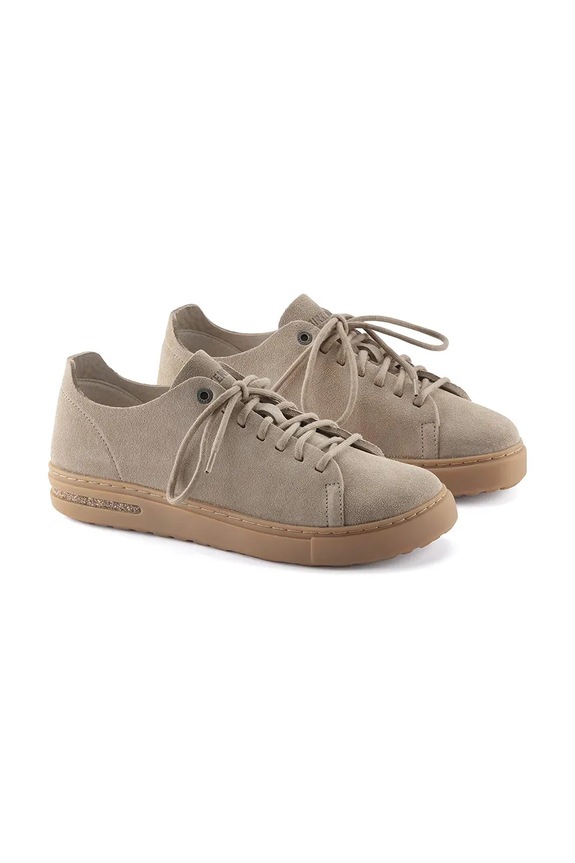 Birkenstock sneakersy nubukowe Bend Low Decon beżowy 1024633