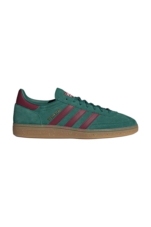 Замшеві кросівки adidas Originals Handball Spezial замша зелений IH3841