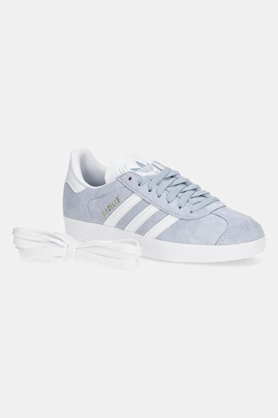 Велурени маратонки adidas Originals Gazelle JH5385 син