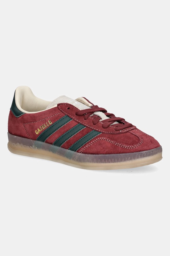 adidas Originals sneakers in camoscio Gazelle Indoor finta pelle fiore granata JH5403