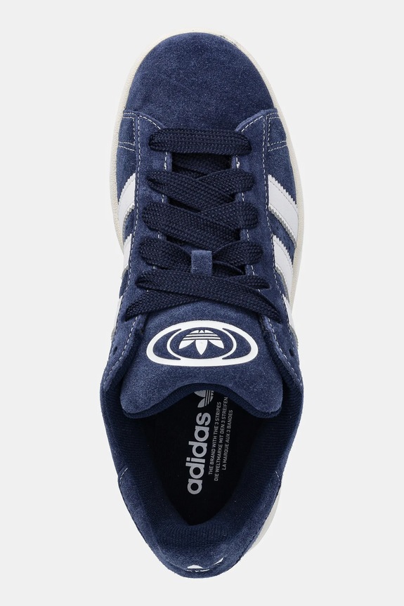 Замшеві кросівки adidas Originals Campus 00s темно-синій JR8163