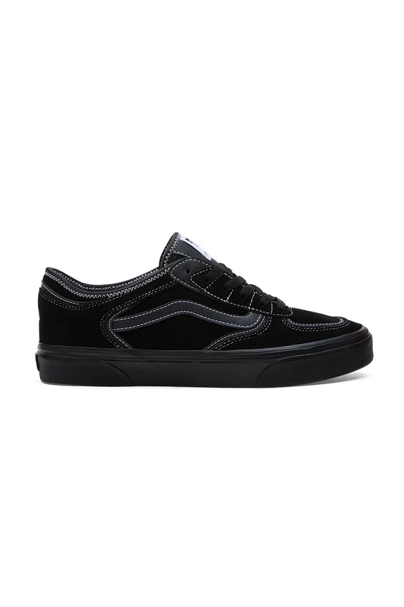 Semišové tenisky Vans Rowley Classic plochá čierna VN0009QJH1W1