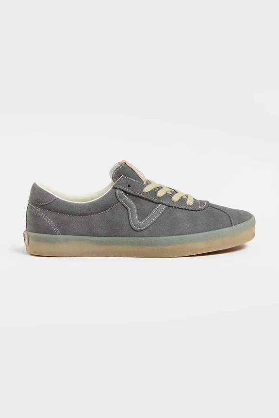 Semišové tenisky Vans Sport Low plochá sivá VN000D6NPWT1