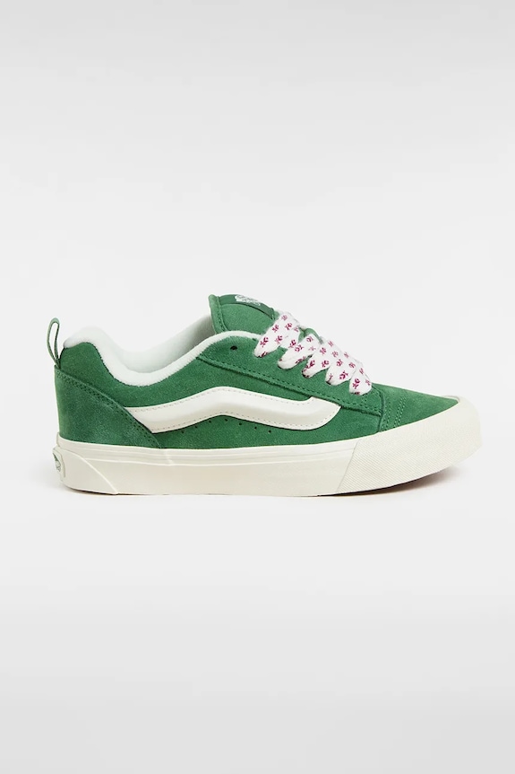Vans velúr teniszcipő Knu Skool lapos zöld VN000D6ZBR11