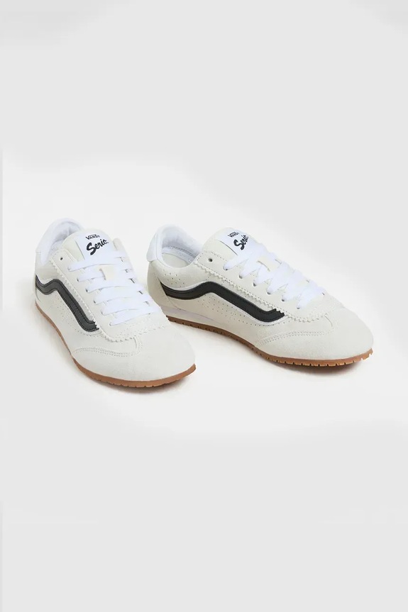 Tenisice od brušene kože Vans Super Lowpro VN000D83CCZ1 bijela SS25