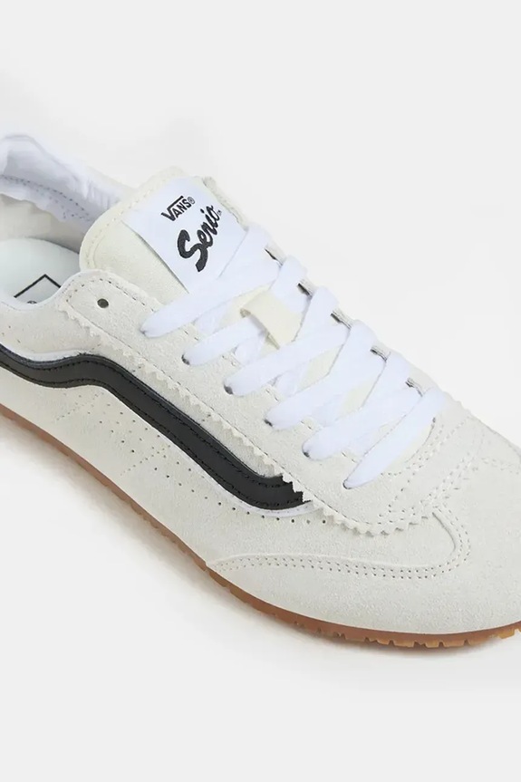 Obuća Tenisice od brušene kože Vans Super Lowpro VN000D83CCZ1 bijela