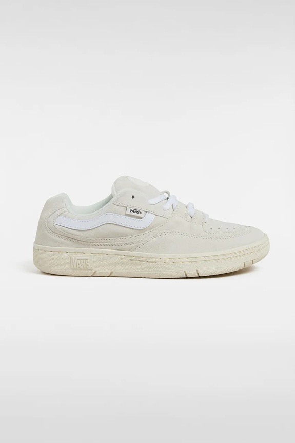 Σουέτ sneakers Vans Speed WS φλατ λευκό VN000D88BPH1