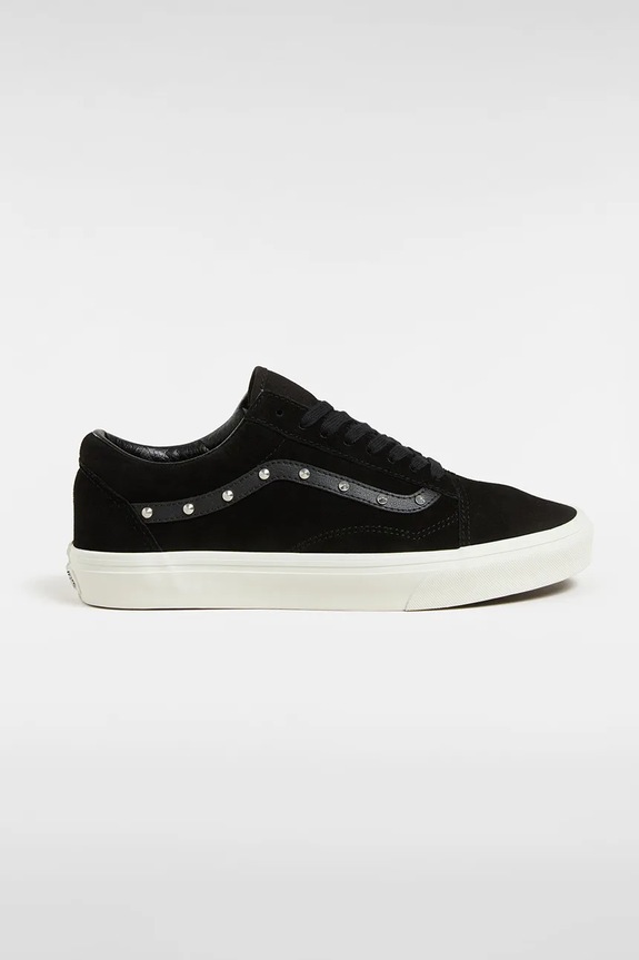 Σουέτ sneakers Vans Old Skool φλατ μαύρο VN0A2Z42CJI1