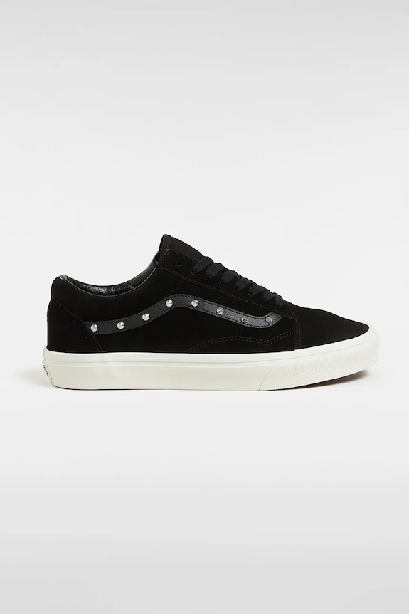 Σουέτ sneakers Vans Old Skool φλατ μαύρο VN0A2Z42CJI1