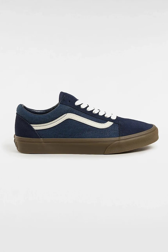 Tenisky Vans Old Skool semišová koža tmavomodrá VN0A2Z42NVY1