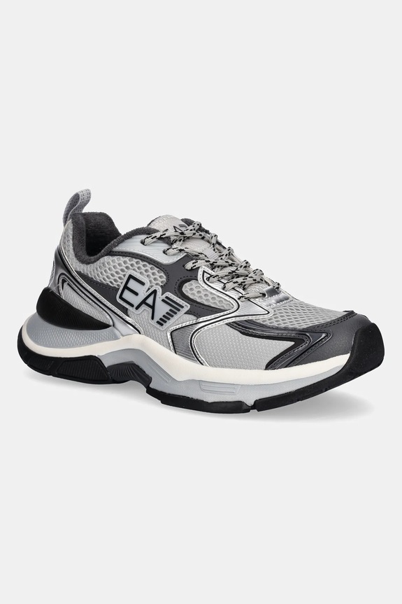 EA7 Emporio Armani sneakers boty pánské textilní šedá XK446.X8X249