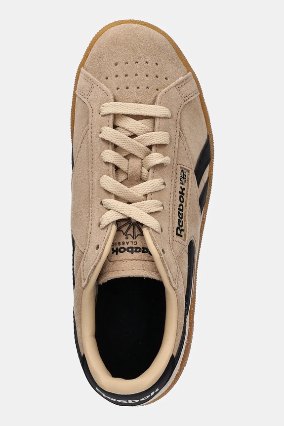 Reebok Classic sneakersy zamszowe CLUB C GROUNDS UK beżowy 100229643