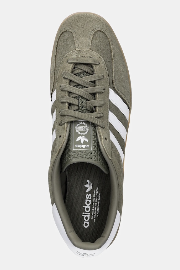 Semišové tenisky adidas Originals Gazelle Indoor zelená JQ0174
