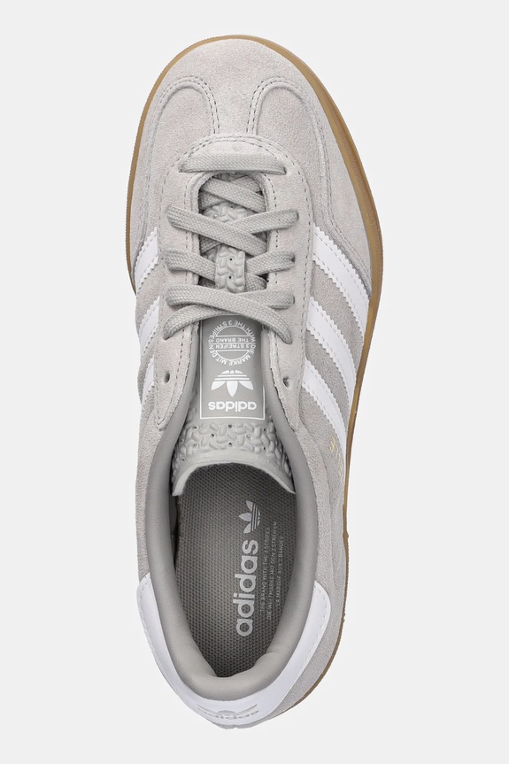 adidas Originals sneakers din piele intoarsă Gazelle Indoor gri JQ0176