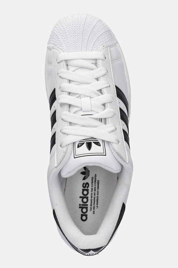 Kožne tenisice adidas Originals Superstar II bijela IH8659