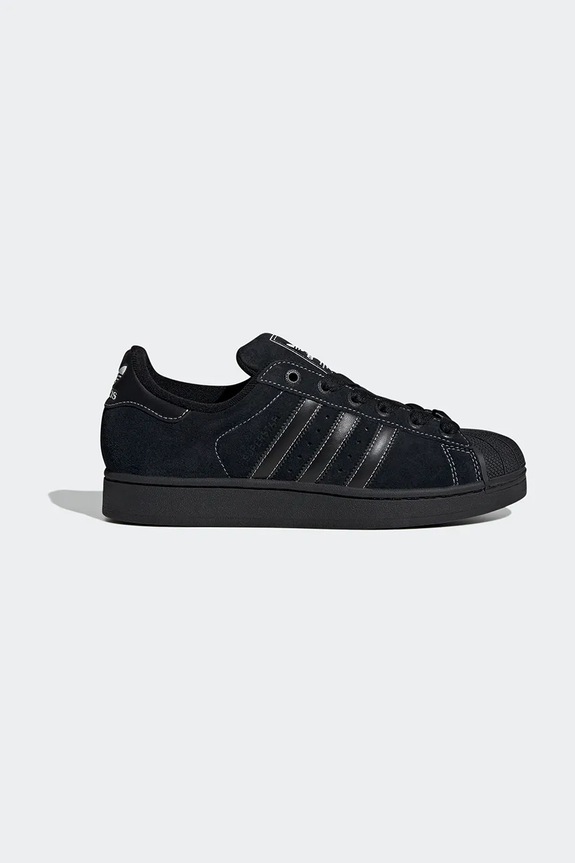 adidas Originals sneakersy zamszowe Superstar II płaska czarny JH5470