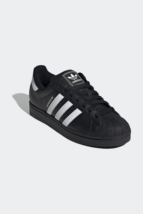 Kožne tenisice adidas Originals Superstar II JI0079 crna SS25