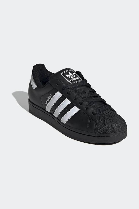 Kožne tenisice adidas Originals Superstar II JI0079 crna SS25