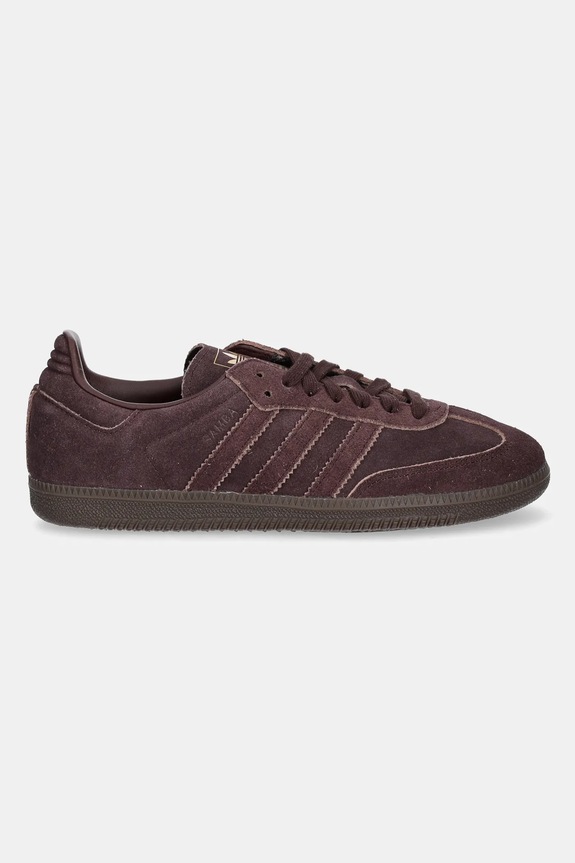 Tenisice od brušene kože adidas Originals Samba OG JI3211 smeđa SS25