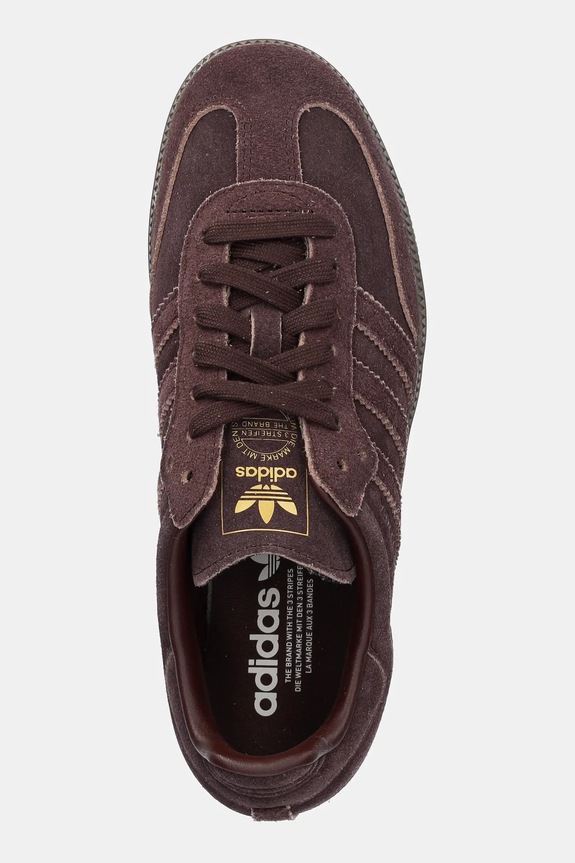 Tenisice od brušene kože adidas Originals Samba OG smeđa JI3211