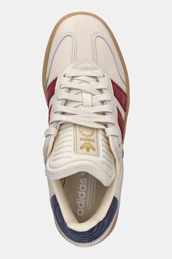 Kožne tenisice adidas Originals Samba XLG bež JR3805
