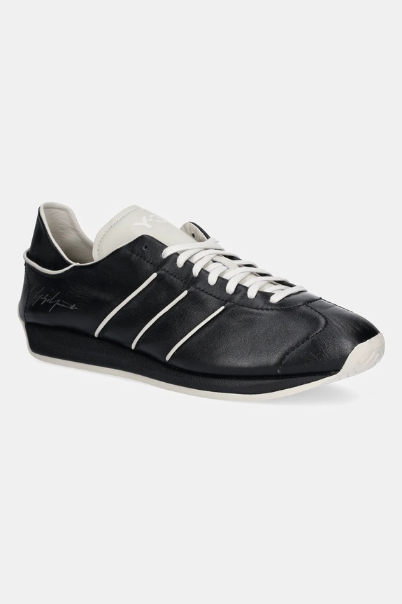Y-3 leather sneakers Country grain leather black JS0586