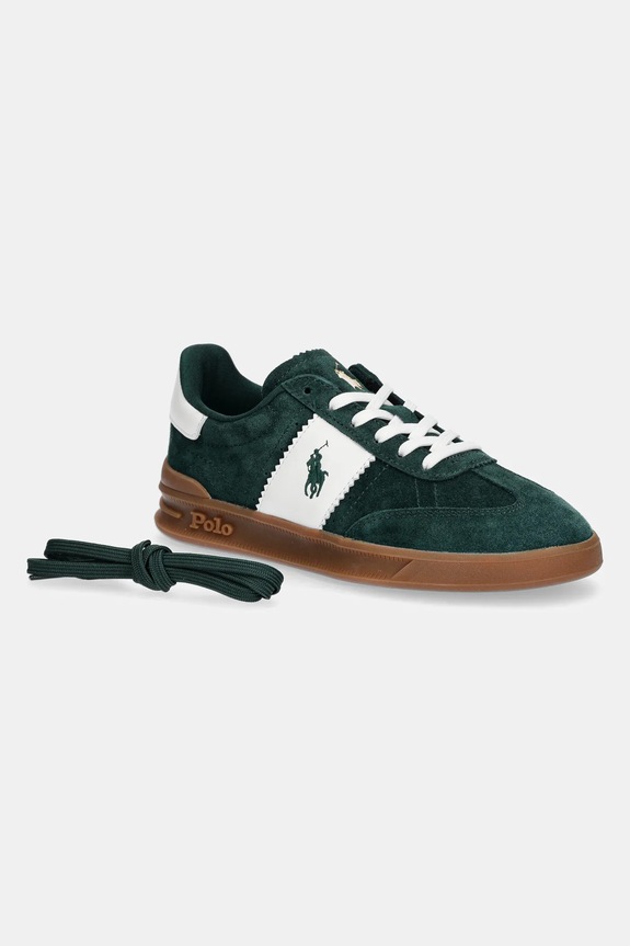 Замшеві кросівки Polo Ralph Lauren Hrt Aera Pp 809954903005.310 зелений