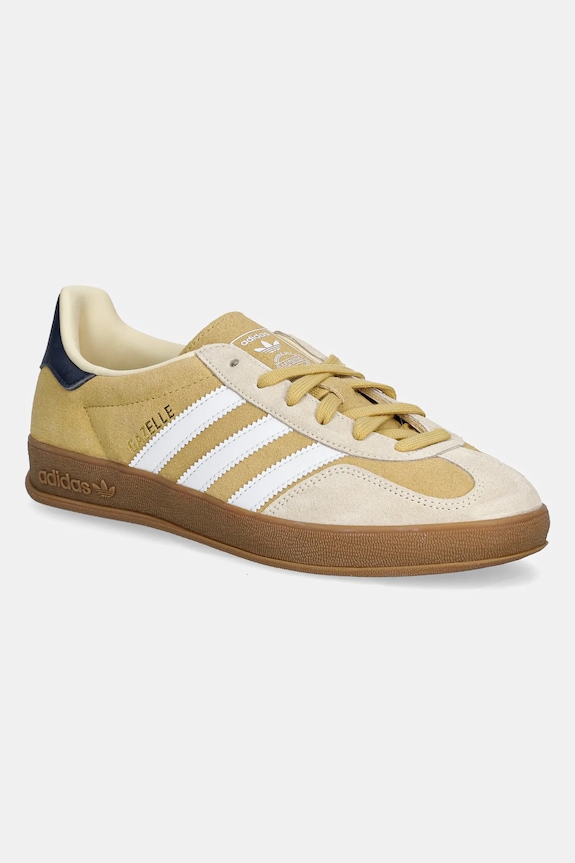 adidas Originals sneakers in camoscio Gazelle Indoor finta pelle fiore giallo JI3523