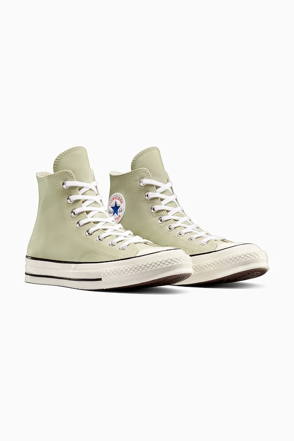 Converse scarpe da ginnastica in pelle Chuck 70 A10549C verde SS25
