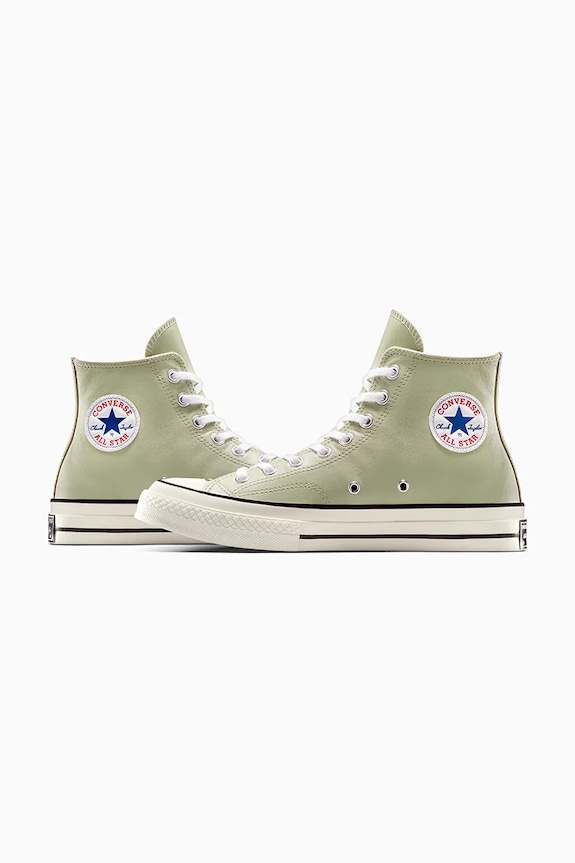 Converse scarpe da ginnastica in pelle Chuck 70 verde A10549C