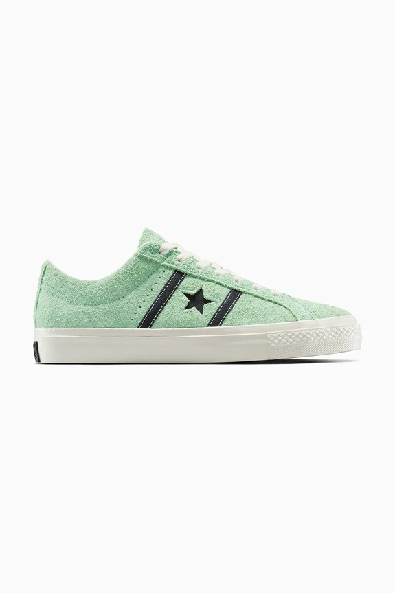 Tenisice od brušene kože Converse One Star Academy Pro ravni zelena A10578C