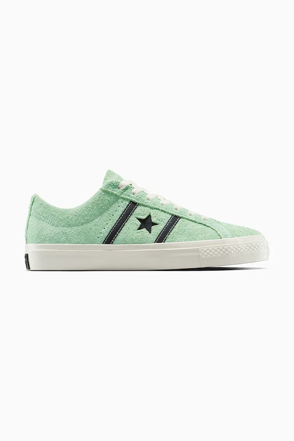 Tenisice od brušene kože Converse One Star Academy Pro ravni zelena A10578C