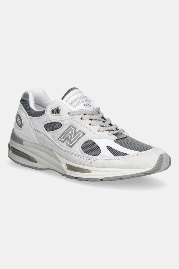 New Balance sneakers U991LG2 pelle scamosciata grigio U991LG2